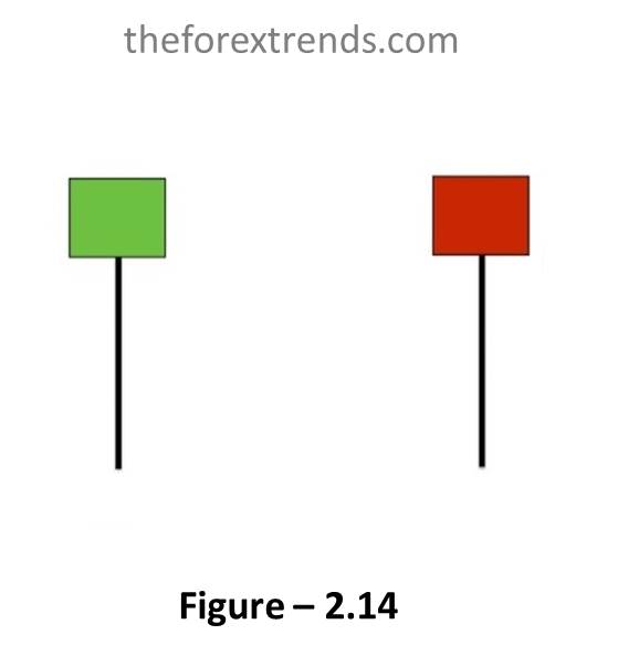 This image showing Hammer Candle which is one of the candlestick patterns and indicates bullish pattern.